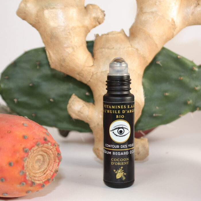 Sérum poches sous les yeux cernes à l’huile d’argan bio et figue de barbarie – Cocoon d’Orient