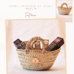 Panier artisanal fait main en paille pour déposer les produits Cocoon d'Orient