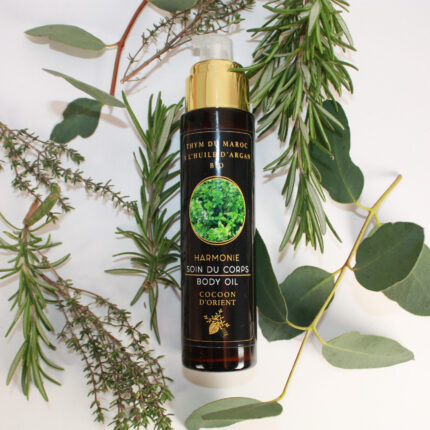 Harmony - Body care with essential oils of thyme, rosemary, eucalyptus, and argan oil for revitalized and nourished skin