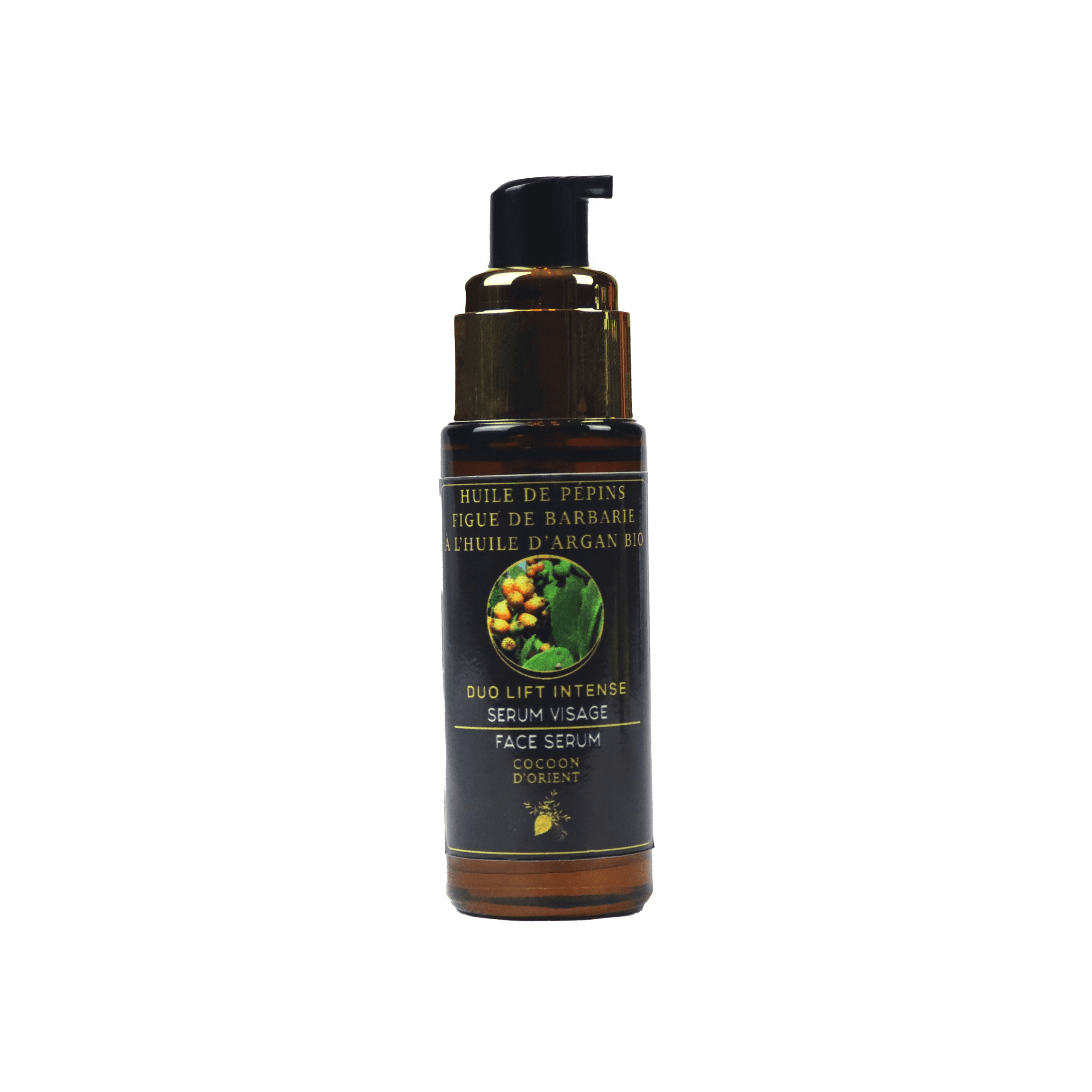 Sérum visage anti-rides peau mature à l’huile d’argan bio et figue de barbarie – Duo Lift Intense
