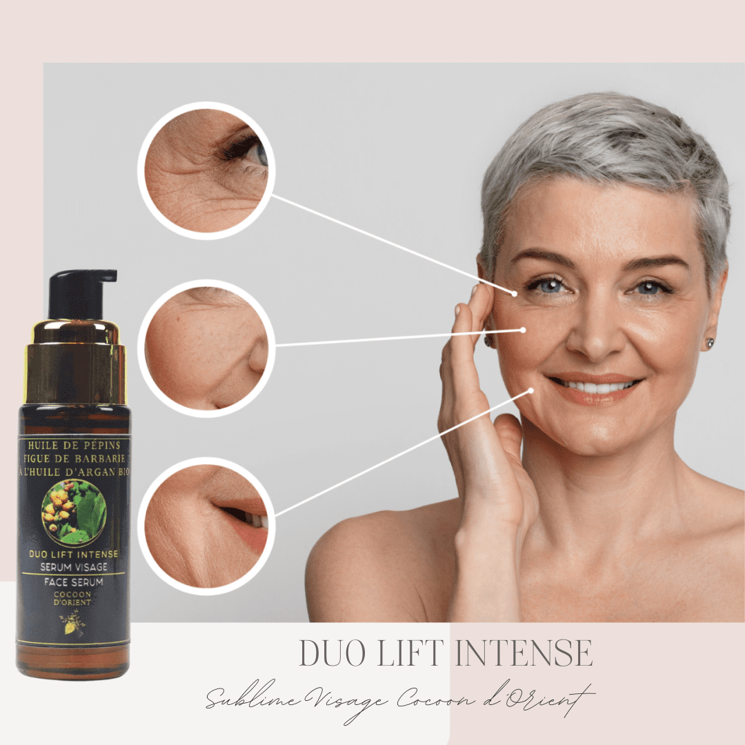 Duo Lift Intense – Résultats visibles dès les premières gouttes Sérum anti-rides à effet immédiat Duo Lift Intense – Cocoon d’Orient